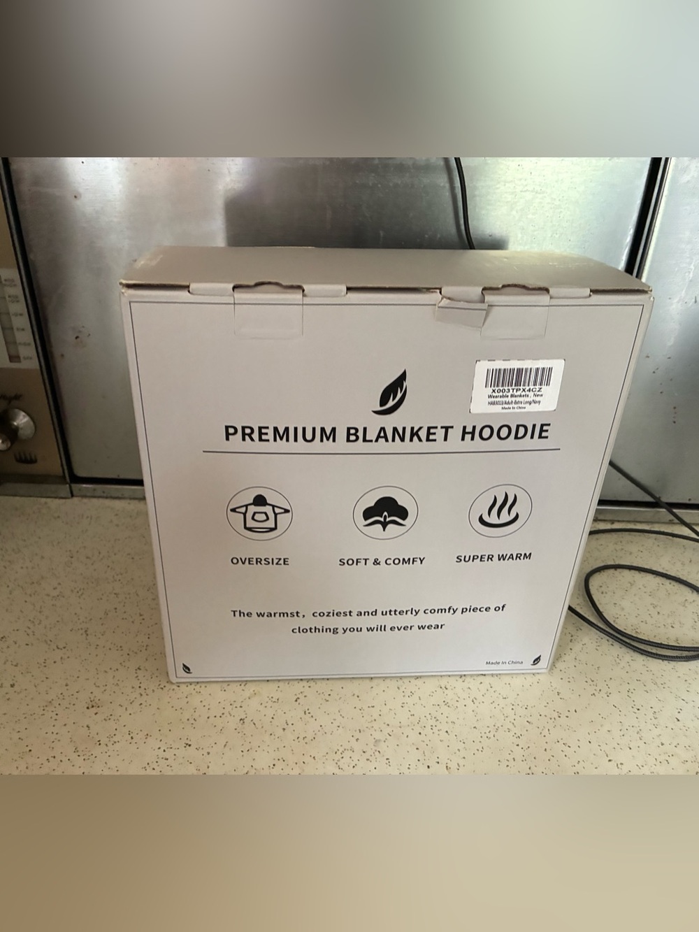 Premium Blanket Hoodie - Navy Oversized Snuggie